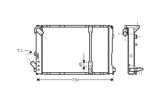 Kylare, motorkylning 43002209 International Radiators