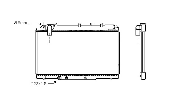 Kylare, motorkylning 43002240 International Radiators