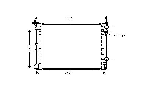 Kylare, motorkylning 43002259 International Radiators