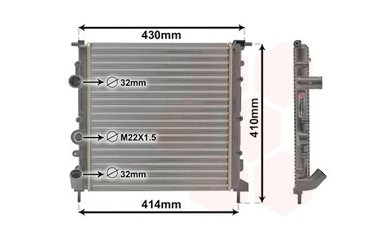 Kylare, motorkylning 43002260 International Radiators, bild 2