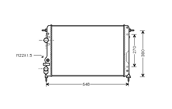 Kylare, motorkylning 43002266 International Radiators