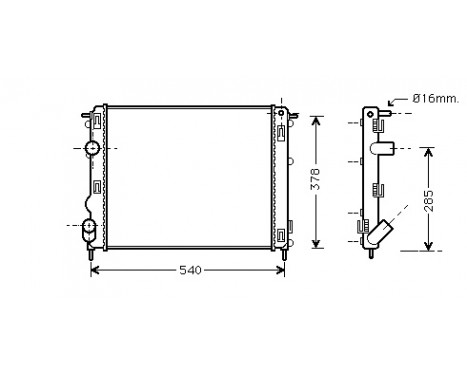 Kylare, motorkylning 43002272 International Radiators