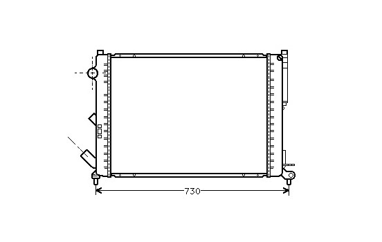 Kylare, motorkylning 43002301 International Radiators