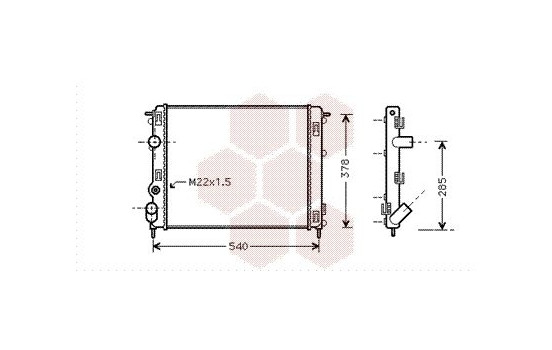 Kylare, motorkylning 43002302 International Radiators, bild 2