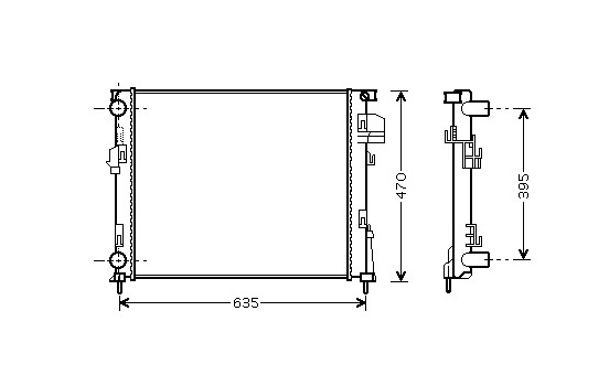 Kylare, motorkylning 43002303 International Radiators