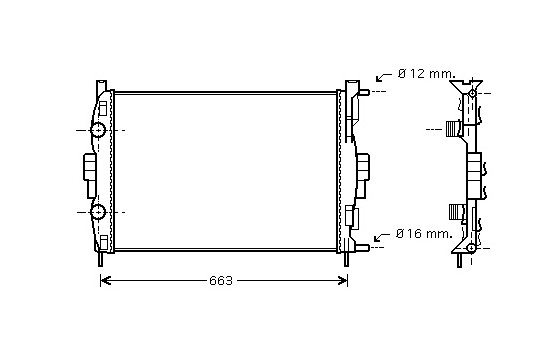 Kylare, motorkylning 43002307 International Radiators