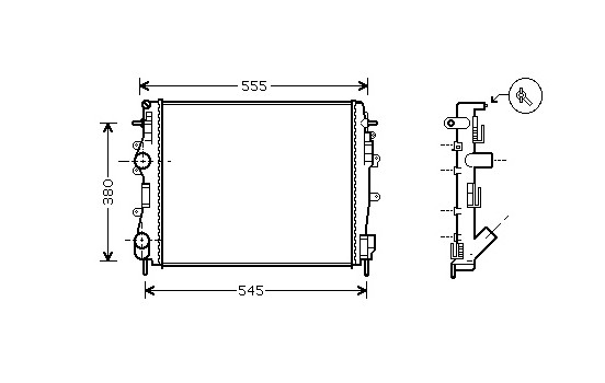 Kylare, motorkylning 43002325 International Radiators
