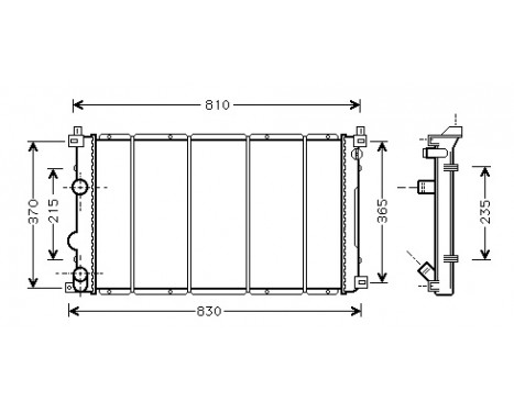 Kylare, motorkylning 43002361 International Radiators