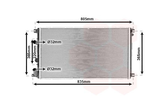 Kylare, motorkylning 43002361 International Radiators, bild 2