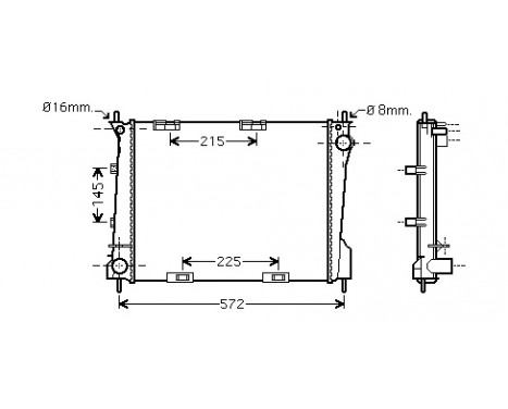 Kylare, motorkylning 43002371 International Radiators