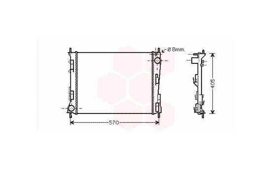 Kylare, motorkylning 43002375 International Radiators