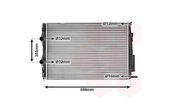 Kylare, motorkylning 43002387 International Radiators, bild 2