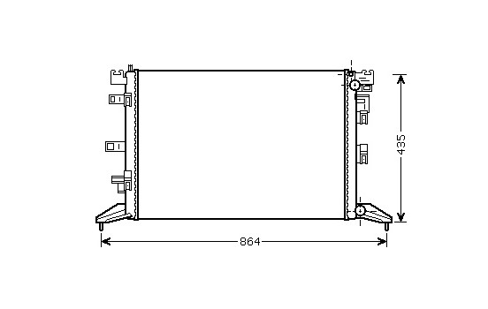 Kylare, motorkylning 43002416 International Radiators