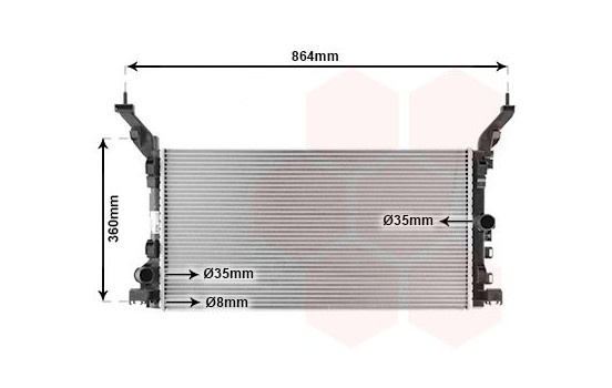 Kylare, motorkylning 43002419 International Radiators, bild 2