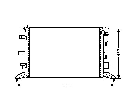 Kylare, motorkylning 43002425 International Radiators