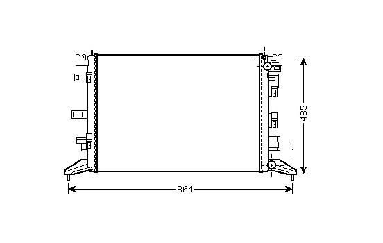 Kylare, motorkylning 43002425 International Radiators