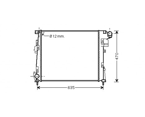 Kylare, motorkylning 43002427 International Radiators