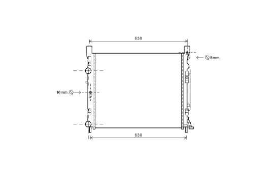 Kylare, motorkylning 43002470 International Radiators