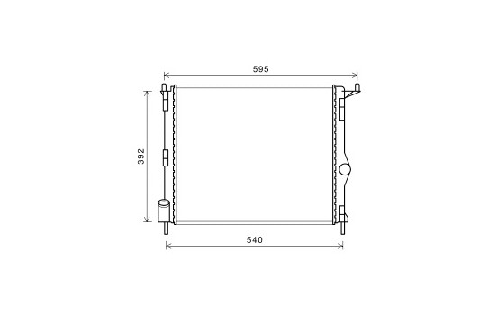 Kylare, motorkylning 43002476 International Radiators