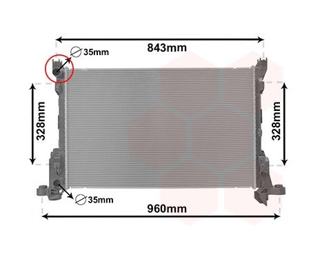 Kylare, motorkylning 43002623 International Radiators