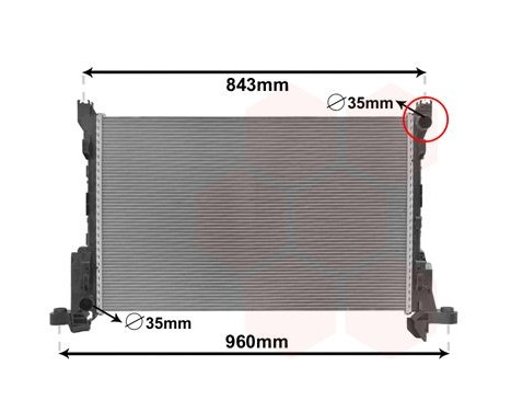 Kylare, motorkylning 43002625 International Radiators