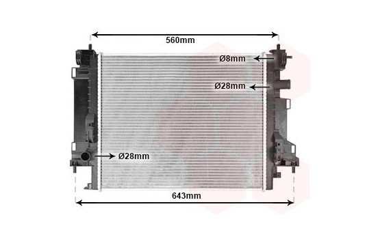 Kylare, motorkylning 43012704 International Radiators