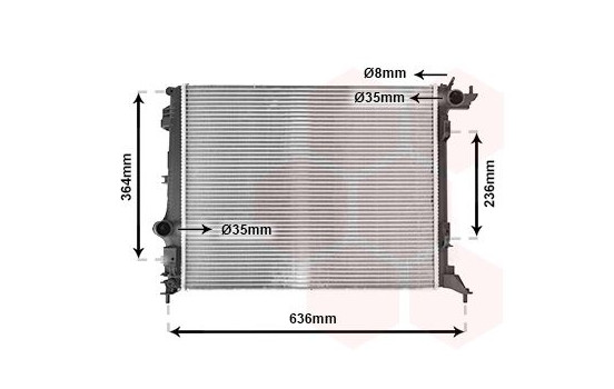 Kylare, motorkylning 43012711 International Radiators