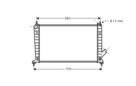Kylare, motorkylning 47002035 International Radiators