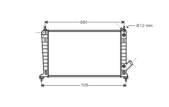 Kylare, motorkylning 47002036 International Radiators