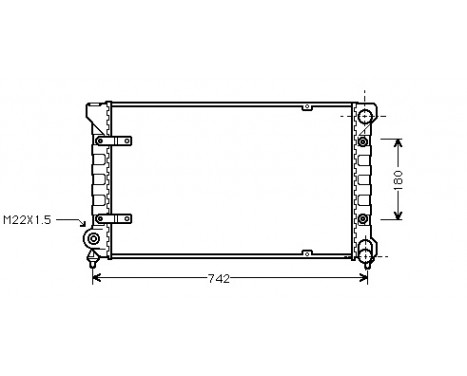 Kylare, motorkylning 49002009 International Radiators