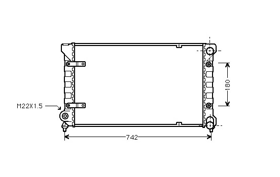Kylare, motorkylning 49002009 International Radiators