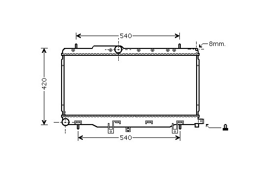 Kylare, motorkylning 51002057 International Radiators