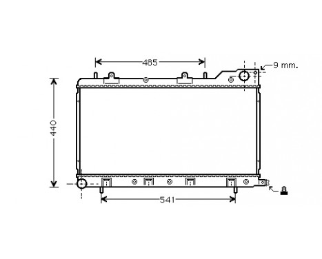 Kylare, motorkylning 51002071 International Radiators