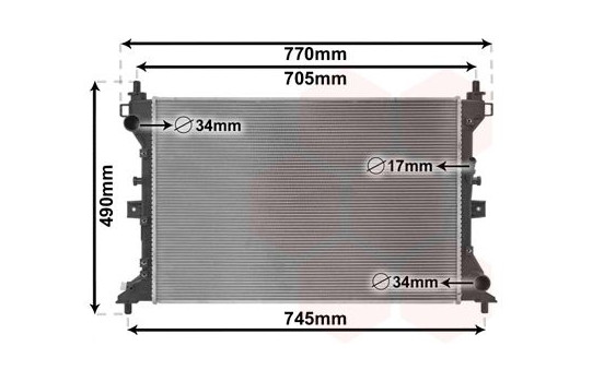 Kylare, motorkylning 52012703 International Radiators