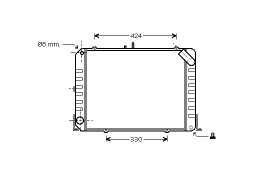 Kylare, motorkylning 53002139 International Radiators