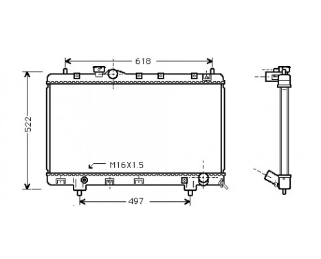 Kylare, motorkylning 53002241 International Radiators
