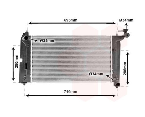 Kylare, motorkylning 53002289 International Radiators, bild 2