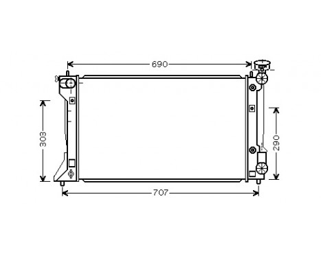 Kylare, motorkylning 53002293 International Radiators