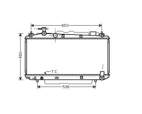 Kylare, motorkylning 53002299 International Radiators