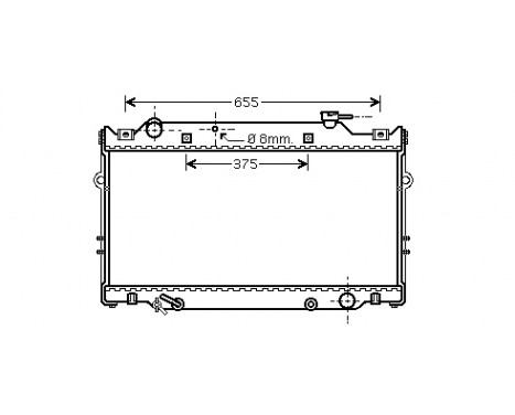 Kylare, motorkylning 53002309 International Radiators