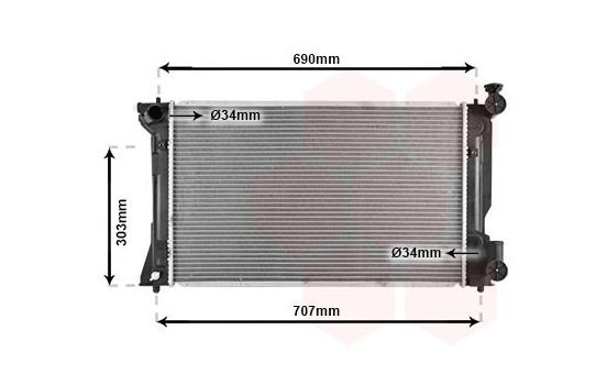 Kylare, motorkylning 53002333 International Radiators, bild 2