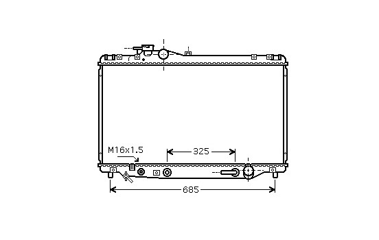 Kylare, motorkylning 53002345 International Radiators
