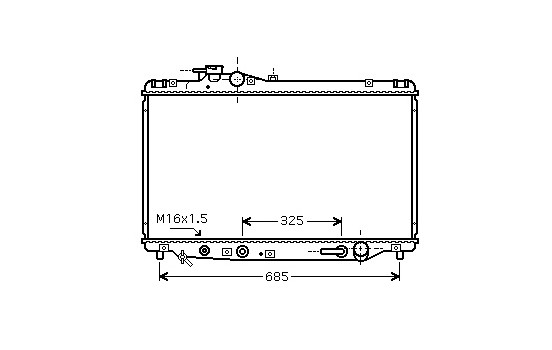 Kylare, motorkylning 53002346 International Radiators