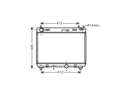 Kylare, motorkylning 53002358 International Radiators