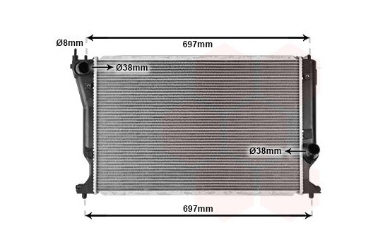 Kylare, motorkylning 53002398 International Radiators, bild 2