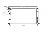Kylare, motorkylning 53002399 International Radiators