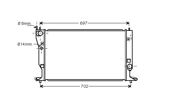 Kylare, motorkylning 53002399 International Radiators
