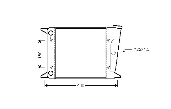 Kylare, motorkylning 58002001 International Radiators
