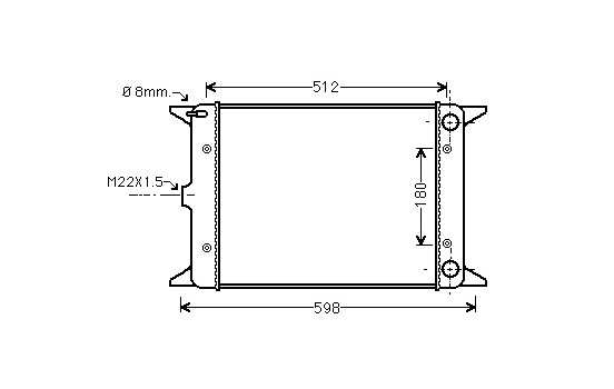 Kylare, motorkylning 58002005 International Radiators