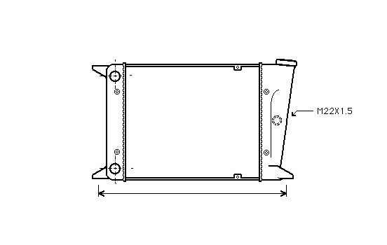 Kylare, motorkylning 58002006 International Radiators
